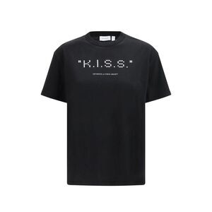 OFF-WHITE K.I.S.S. Graphic T-Shirt Women BLACK T-Shirts & Tops